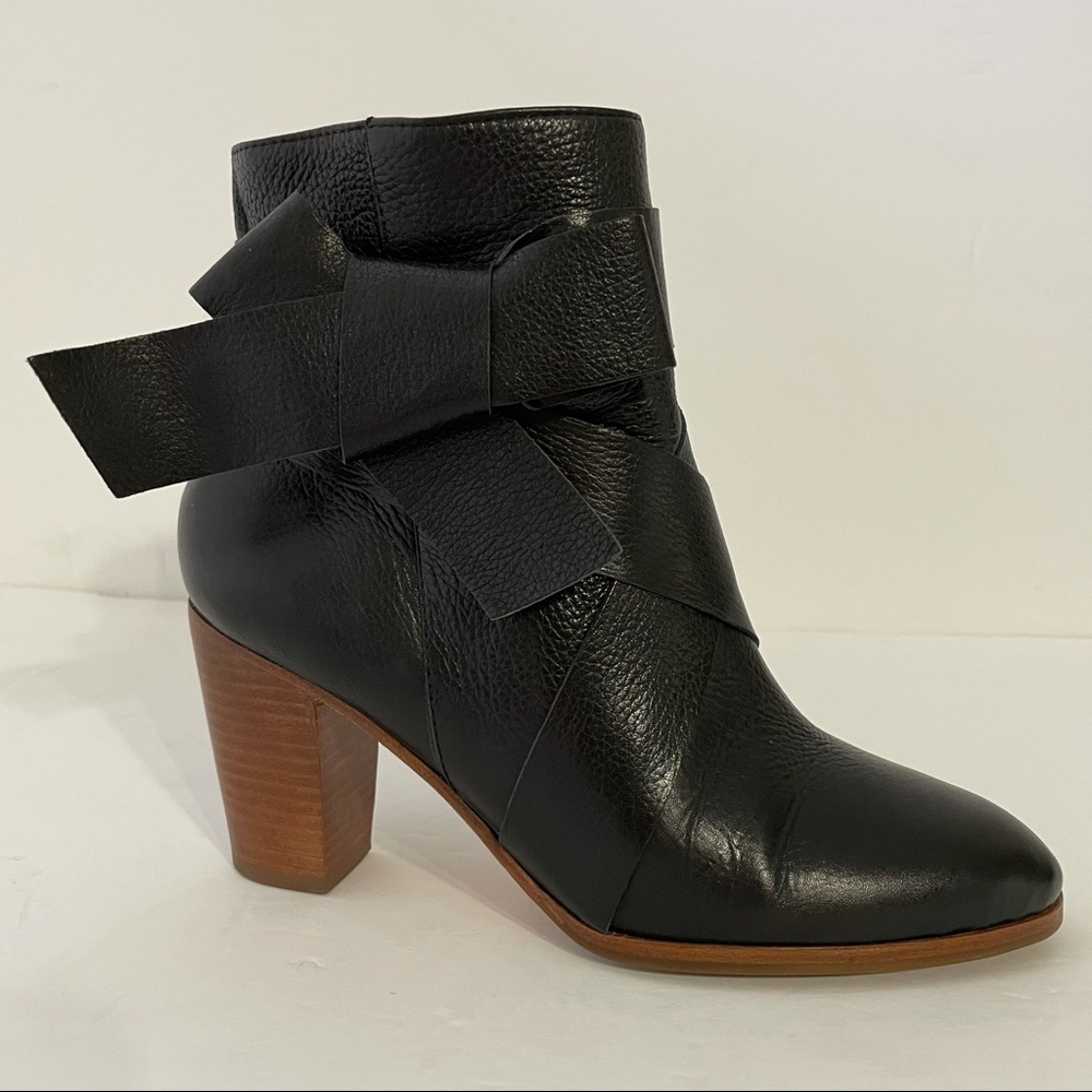 kate Spade New York Tracee Leather Bow Bootie - Picture 1 of 11